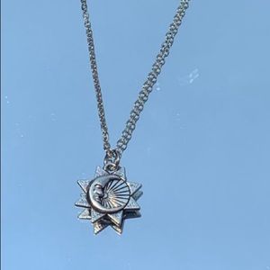 Sun moon necklace